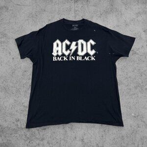Black AC/DC Graphic Tee, Size XXL